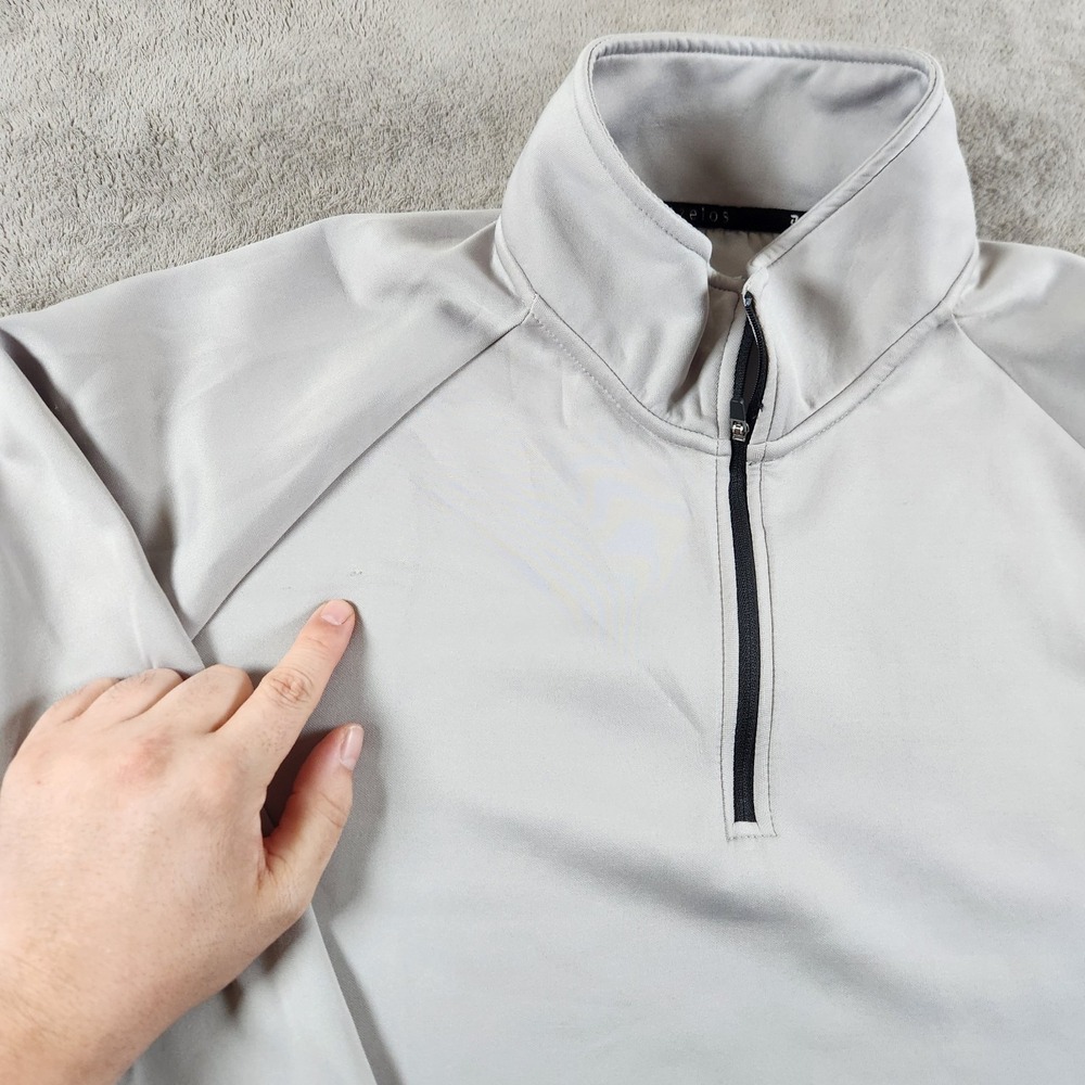 Zelos 1/4 Zip Pullover Mens size L Large Polyester Blend Spandex Stretch - Picture 7 of 10